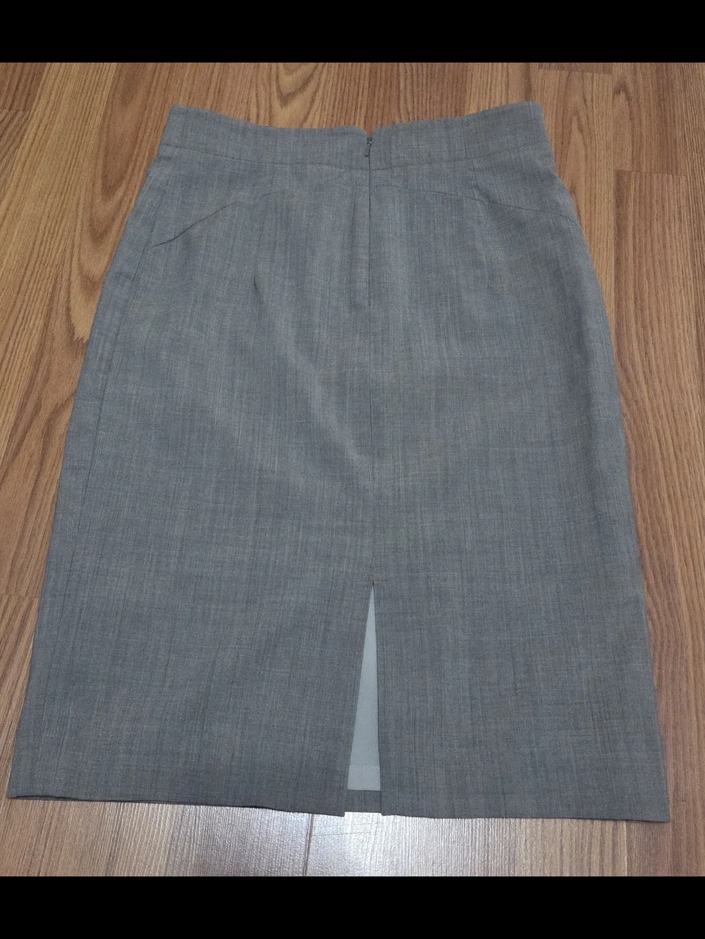 Banana Republic Gray Pencil Skirt Womens Size 2 Stretch Career Office Knee Lengt